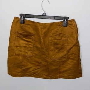 Old Navy Brown Suede Skirt